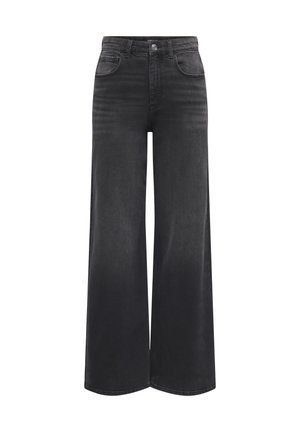 ONLY MIT WEITEM  - Wide leg - washed black