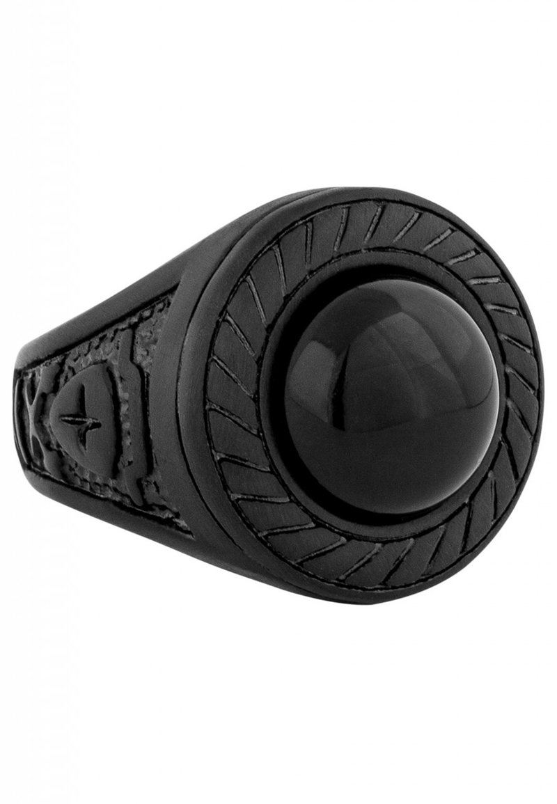 Bague En Cuir Noir - Rond Simple - Neuf Sans Emballage - Bijou Minimaliste