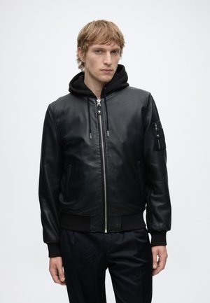 Schott, LCSPORT - Кожено яке - black