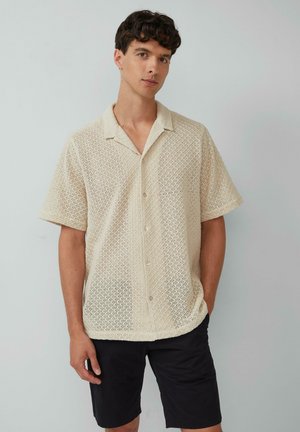 s.Oliver BLACK LABEL RESORT FIT: -KURZARM  - Hemd - helles sand