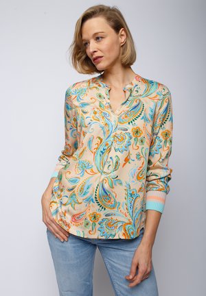 Blouse - sand multi