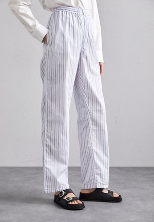 FADI PANTS - Trousers - white/blue