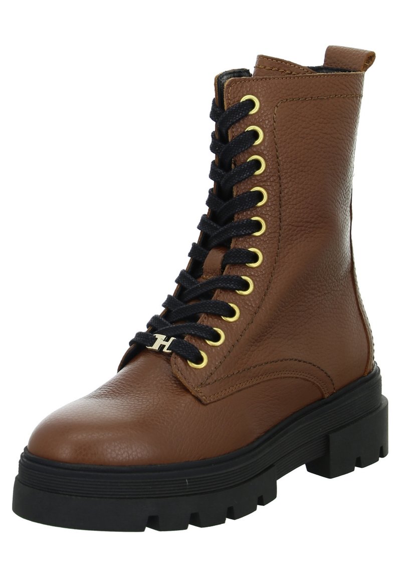 Tommy Hilfiger Snörstövletter - brown