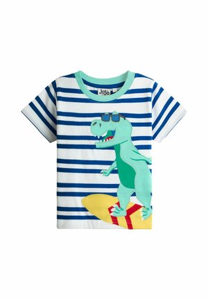 REGULAR FIT - Nyomott mintás póló - blue