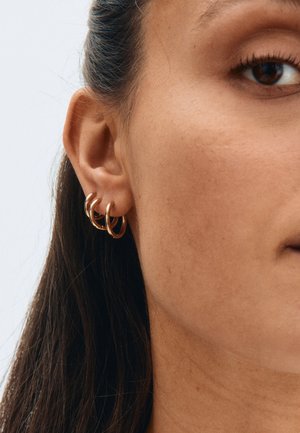 EDBLAD 3-PACK TRIPLE PAIR HOOPS - Náušnice - gold-coloured