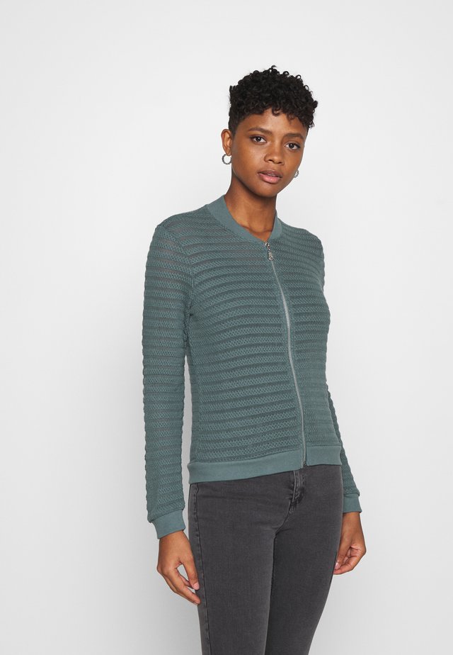 ONLASTER BOMBER JACKET - Strickjacke - balsam green