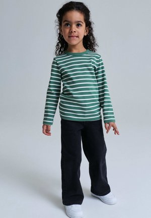 Polarn O. Pyret, STRIPED LONG SLEEVE TOP UNISEX - Langarmshirt - myrtle