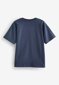 Next RELAXED FIT SHORT SLEEVE GRAPHIC STANDARD - Printtipaita - navy blue graffiti skull