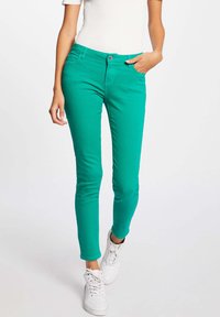 Morgan PETRA - Vaqueros slim fit - mottled green