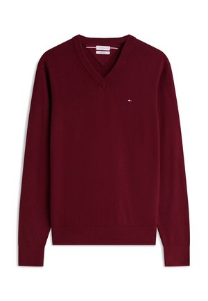 Tommy Hilfiger, PIMA  - Neule - deep rouge