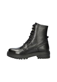 Nelson MONK - Enkellaarsjes met plateauzool - zwart