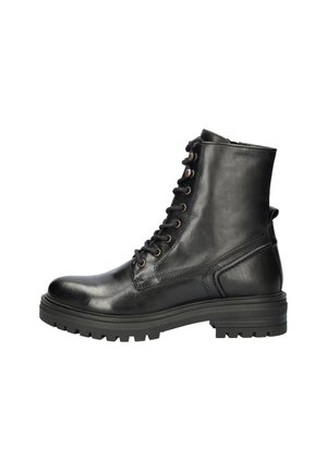 MONK - Enkellaarsjes met plateauzool - zwart