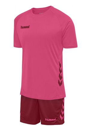 DUO SET - Shorts - raspberry sorbet/biking red