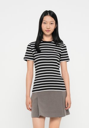 SLIM CODY - Apdrukāts T-krekls - black/ecru