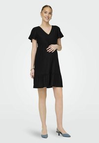 ONLY MATERNITY NORMAL GESCHNITTEN V-AUSSCHNITT - Jurk - black