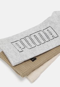 Puma LOGO CREW SOCK UNISEX 3 PACK - Calcetines de deporte - beige/grey