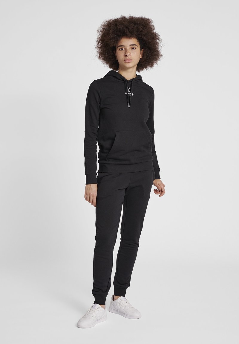Damen Sportbekleidung | Hummel HMLOLIVIA Kapuzenpullover black/black denim - IJ08805 Damen Sportbekleidung | Hummel HMLOLIVIA Kapuzenpullover black/black denim - IJ08805