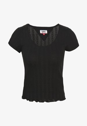 Tommy Jeans, T-shirt imprimé - black