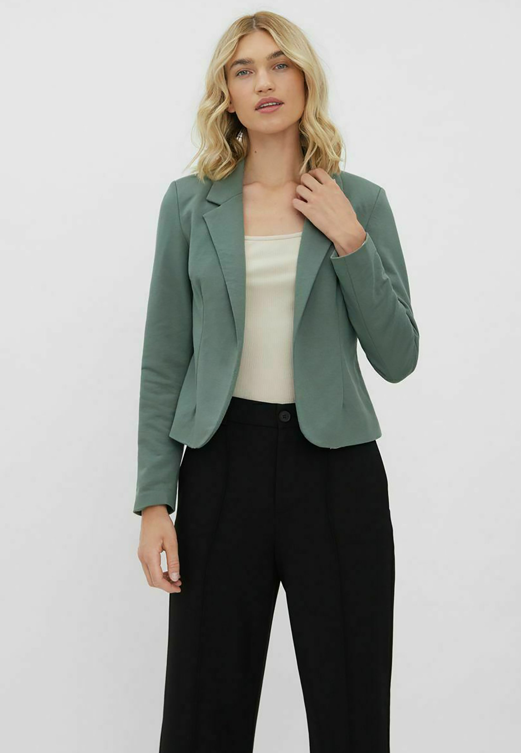 Vero Moda KURZER - Blazer - laurel wreath/groen gemêleerd - Zalando.nl