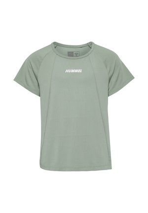 Hummel LUNA - T-shirt imprimé - iceberg green