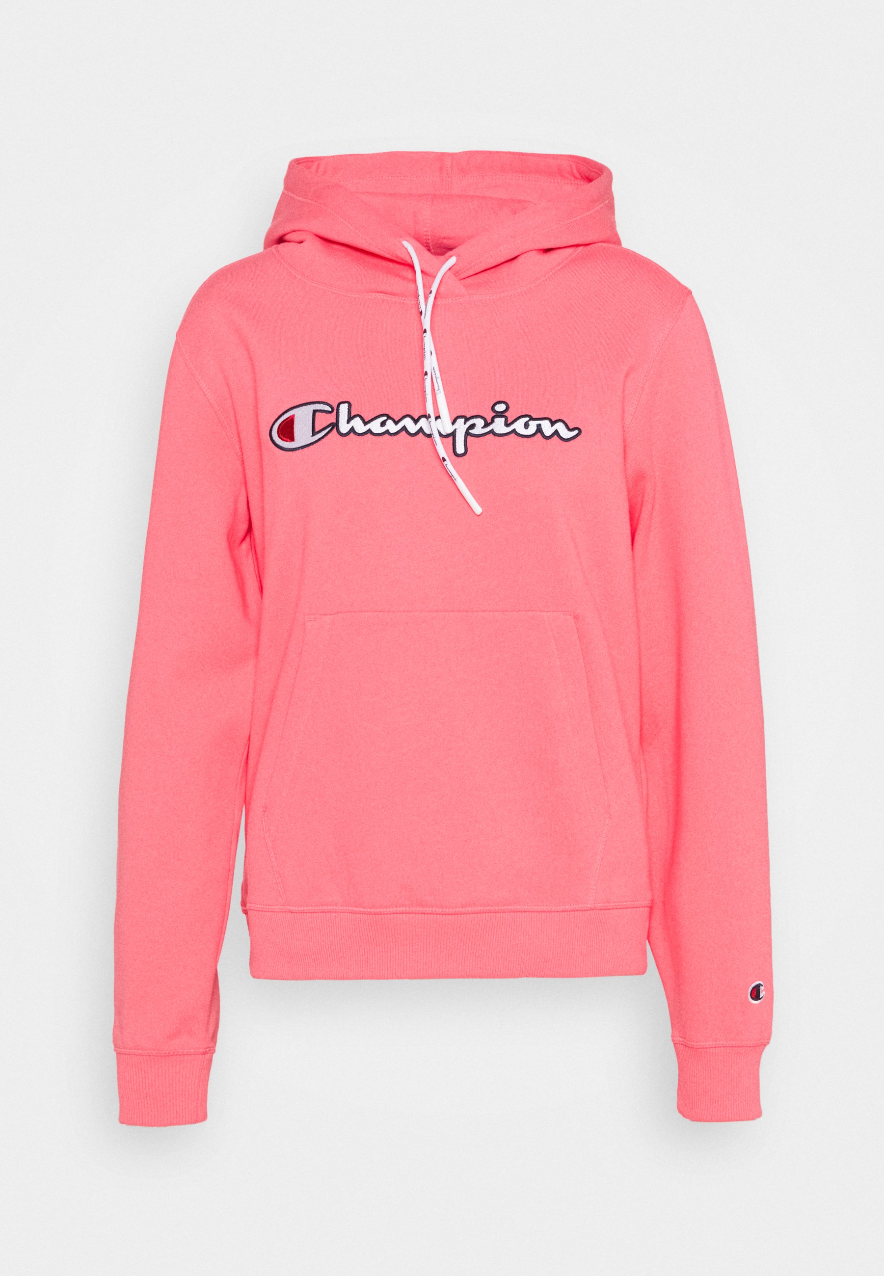 pink champion zip up hoodie