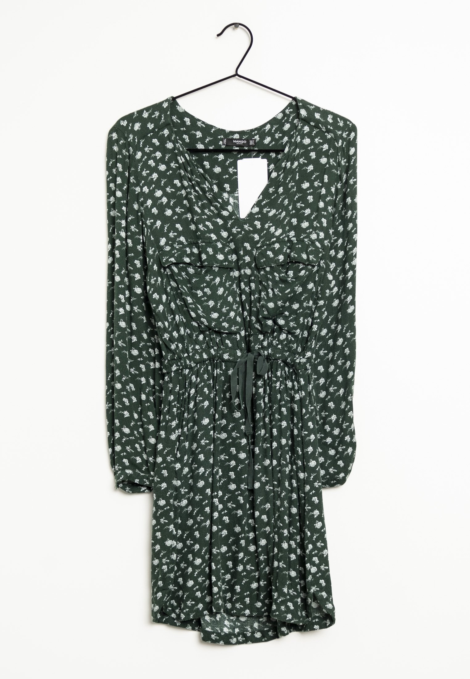 mango green polka dot dress Mango green dress for