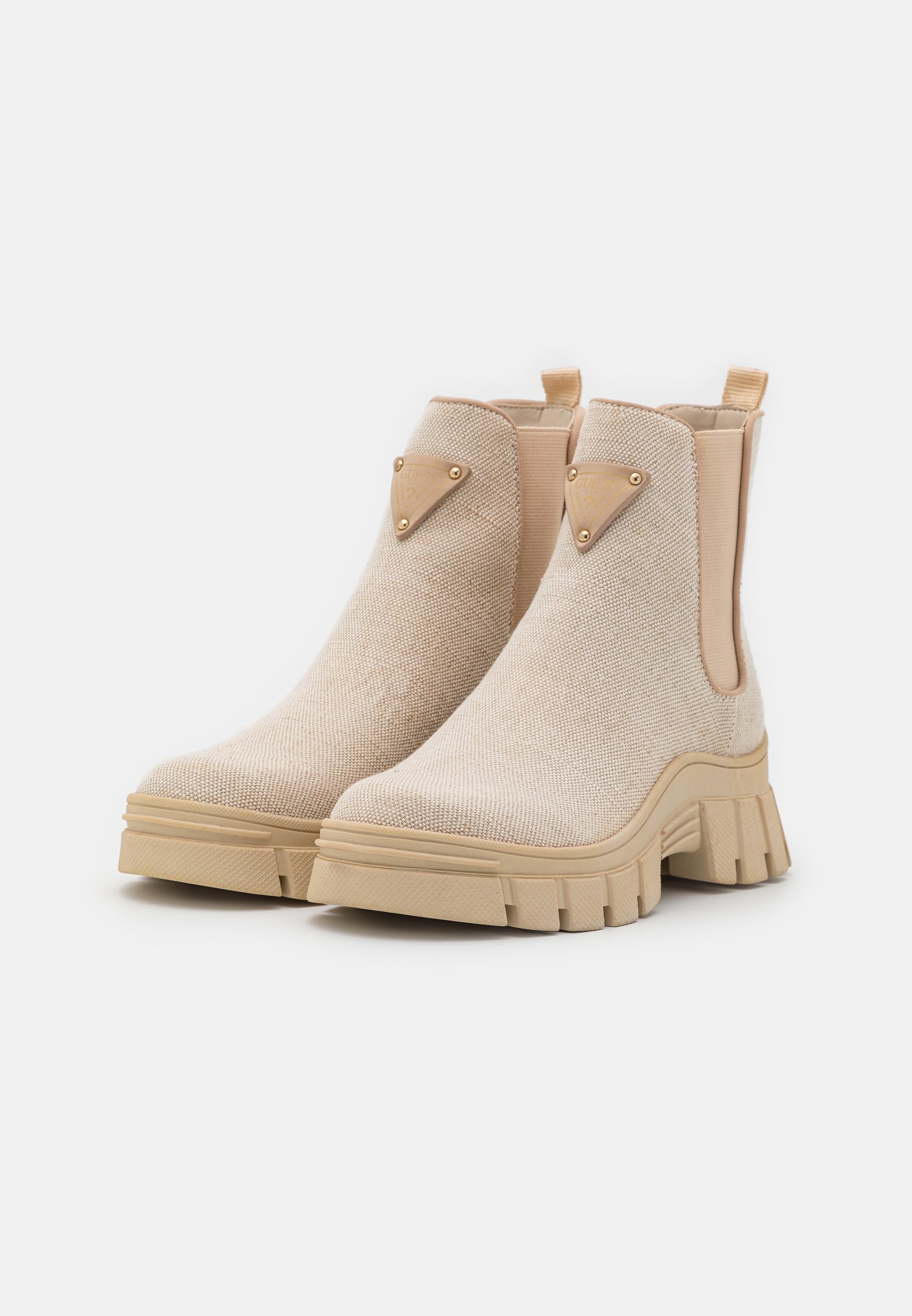 Guess HESTIA - Botines con plataforma - nude/beige - Zalando.es