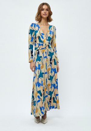 Minus BINNA - Vestido largo - royal blue flower print