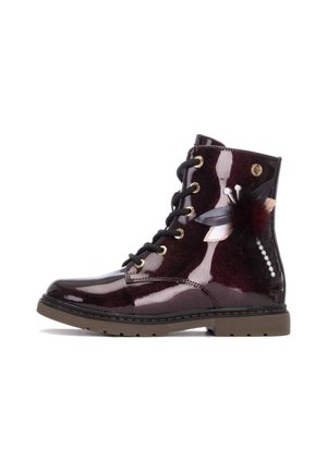 Botines con cordones - burgundy
