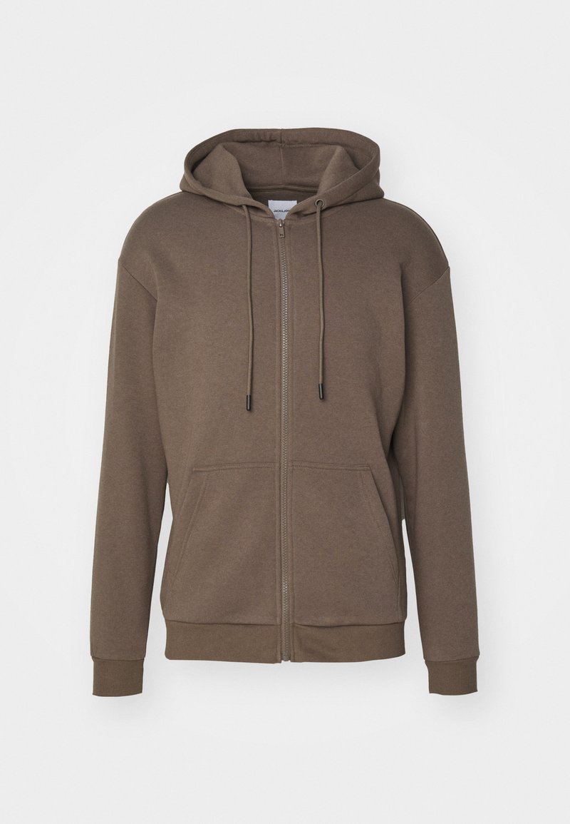 Jack & Jones - JJEBRADLEY ZIP HOOD - Športna jopa s kapuco na zadrgo - bungee cord, Povečajte