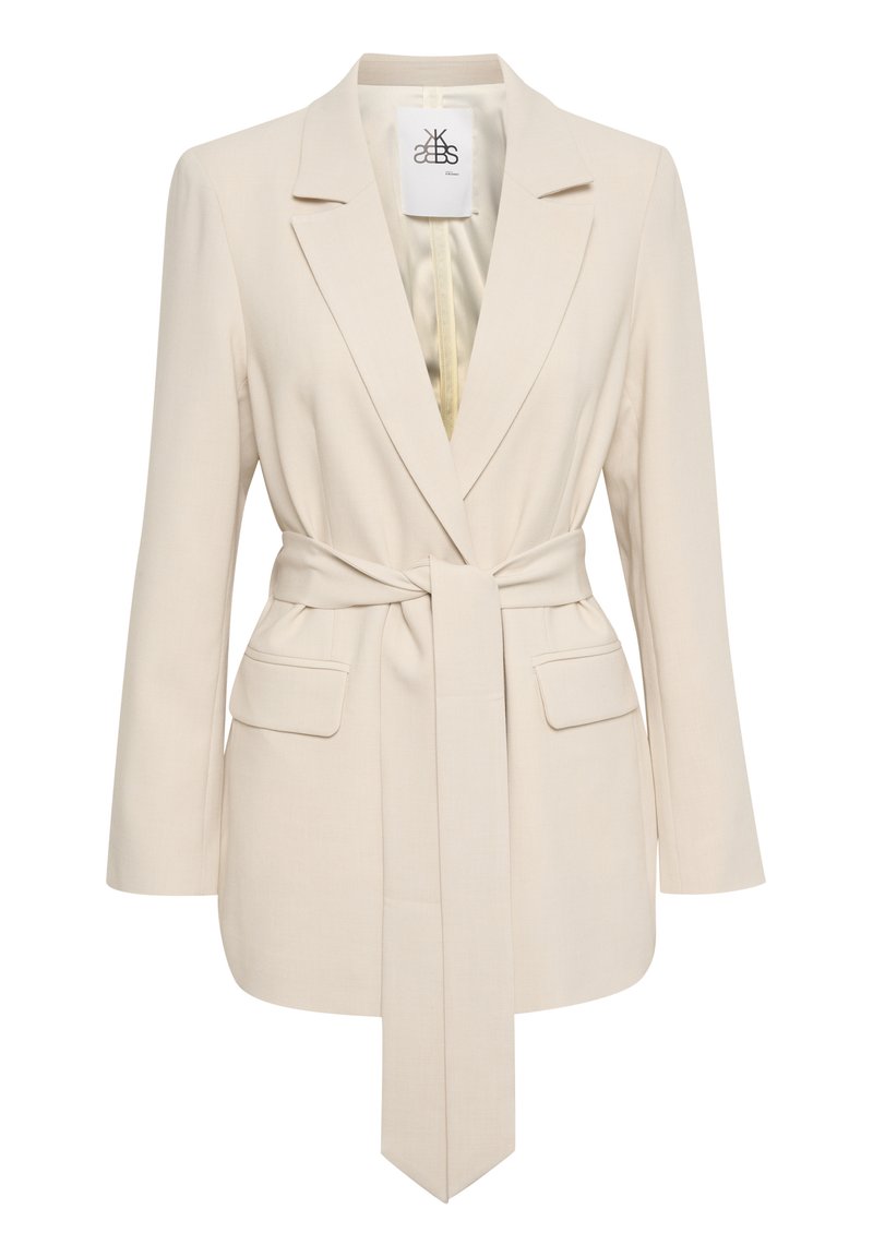 Karen by Simonsen Halflange jas zandkleur Karen by Simonsen Halflange jas zandkleur