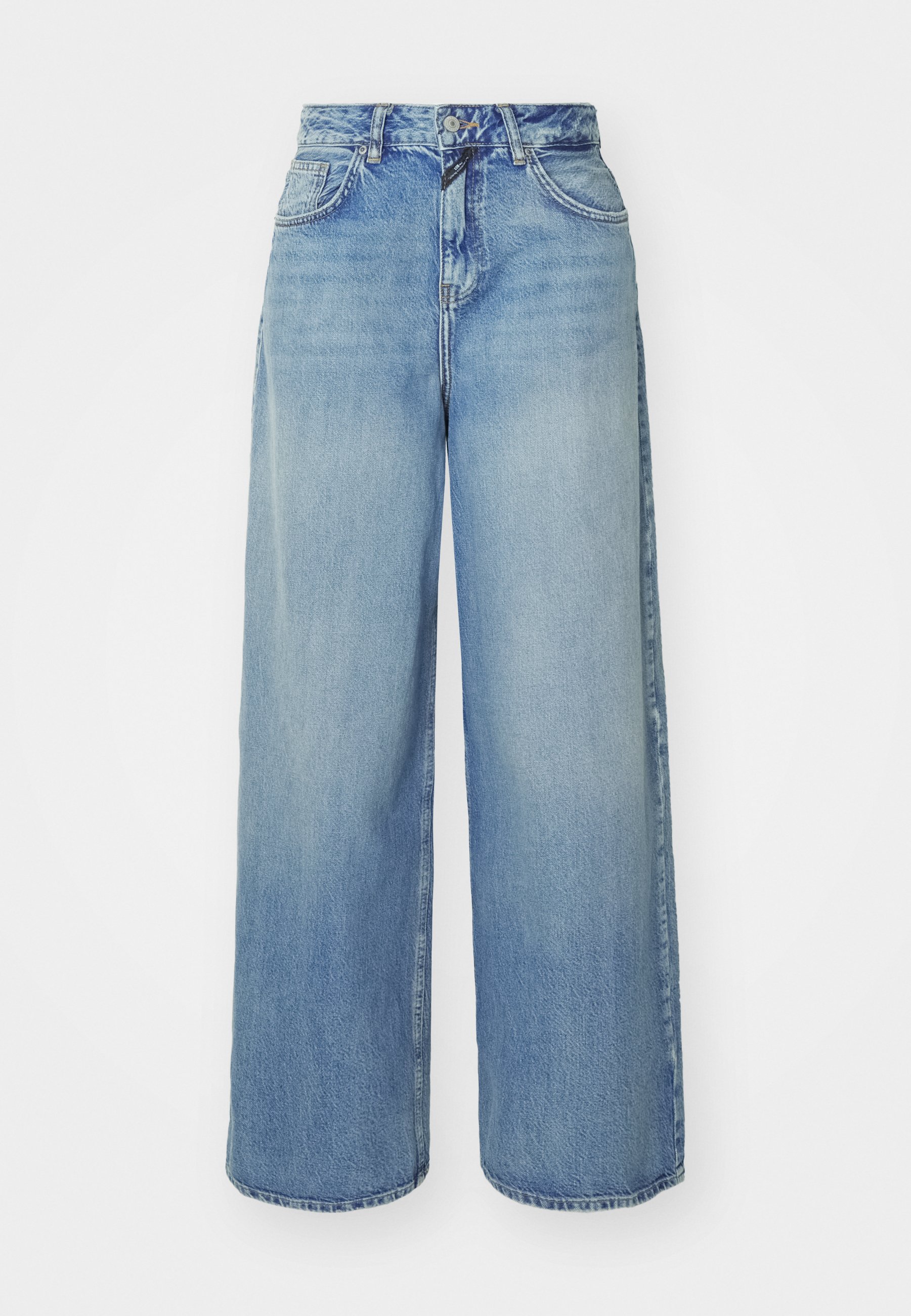 デニム・ジーパン   Women's Wide Fit Light Blue Tencel Denim 47B058 Tencel Blend Wide Leg Jeans | Calvin Klein