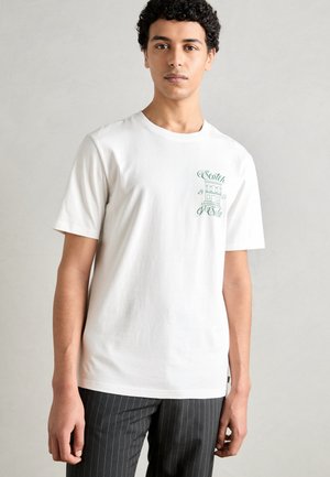 Scotch & Soda LEFT CHEST ARTWORK - Marškinėliai su spaudiniu - white