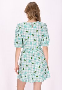 myMo Bluse - turquoise multicolor