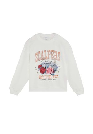 Scalpers, SCALPERS SCGRAPHIC GLITTER SWEATER - Sudadera - ecru