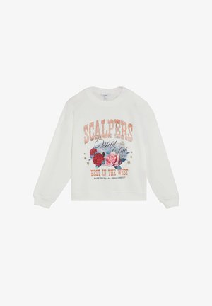 Scalpers, SCALPERS SCGRAPHIC GLITTER SWEATER - Sudadera - ecru