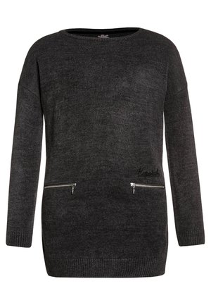 Strikkjoler - mottled dark grey