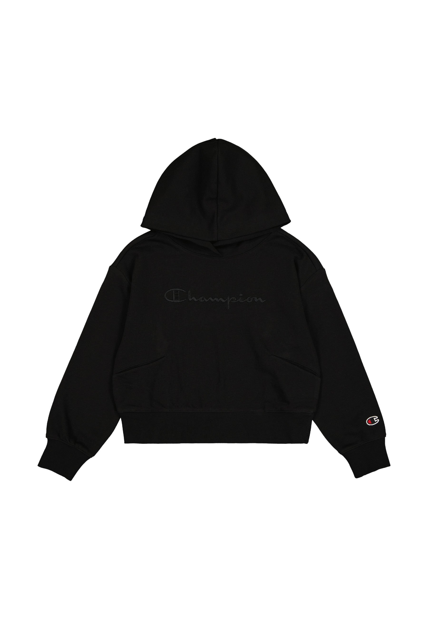 Champion HOODED Hoodie black Zalando