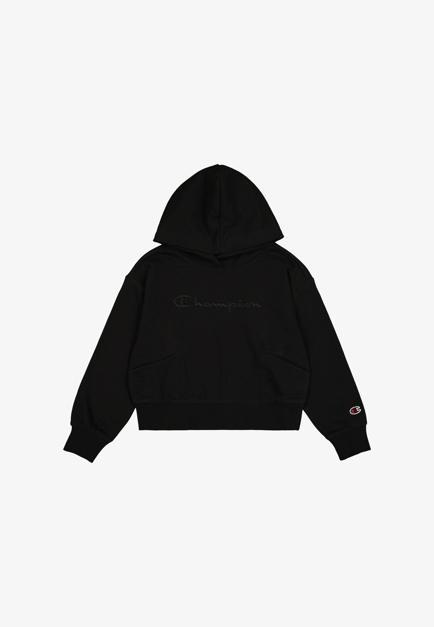 Champion HOODED Hoodie black Zalando