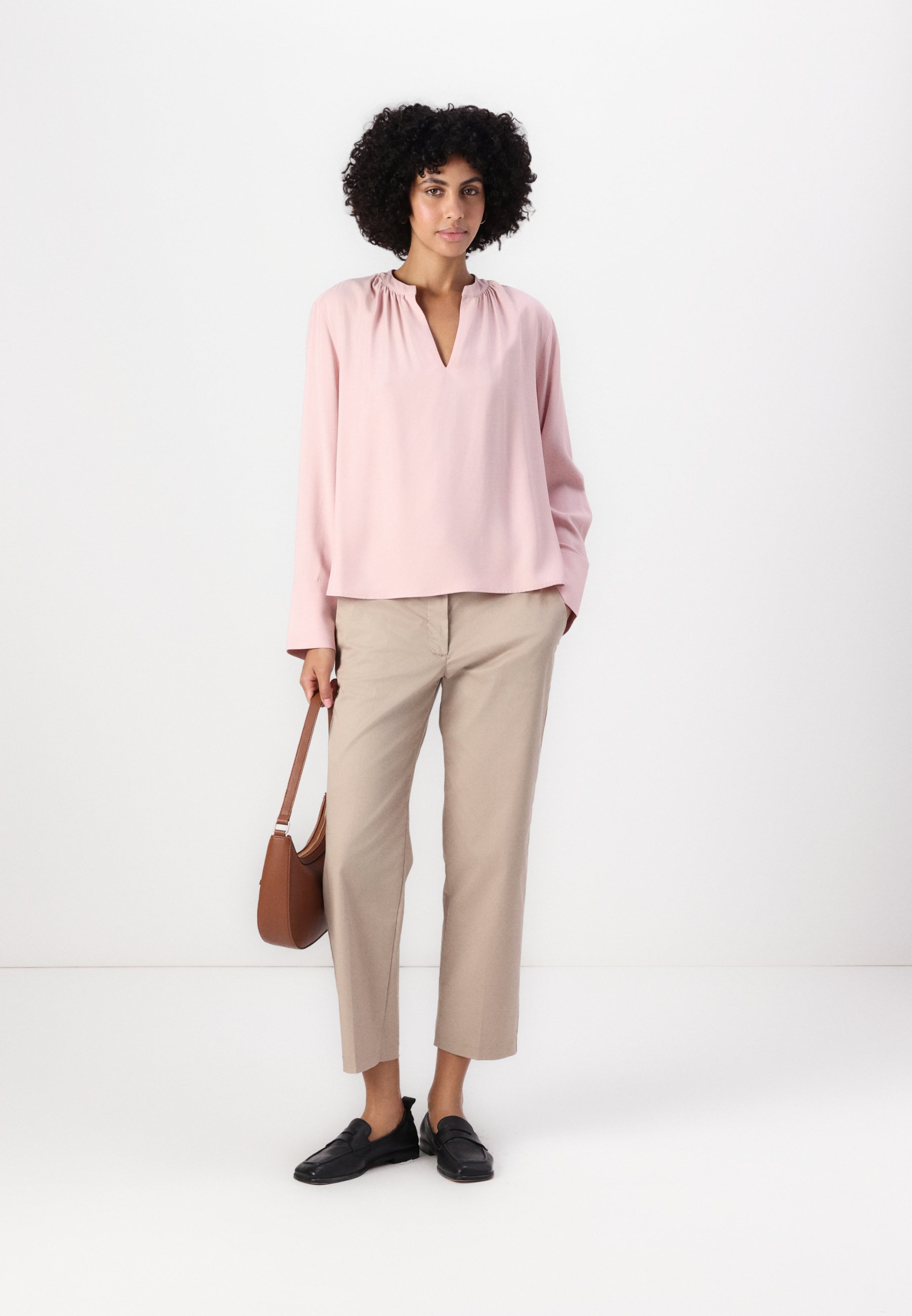 売れ筋商品|||トミー ヒルフィガー シャツ レディース トップス V NECK BLOUSE - Blouse - foggy pink Tommy Hilfiger V NECK BLOUSE - Blouse - foggy pink/light