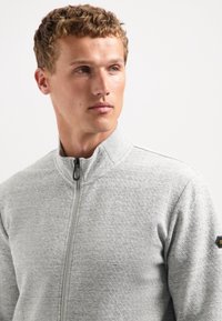 NO EXCESS TEXTURED - Sweater met rits - grey melange