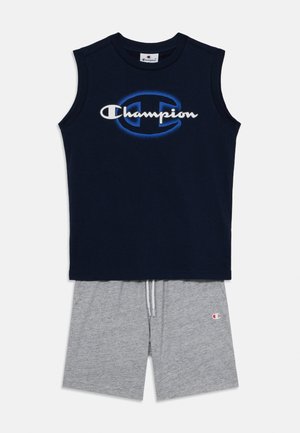 GRAPHIC SLEEVELESS CREW NECK SET - Melegítő - dark blue