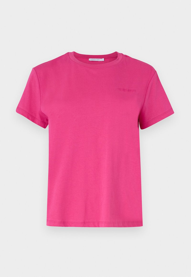 PATRIZIA PEPE T-shirt basic donkerroze PATRIZIA PEPE T-shirt basic donkerroze
