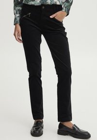 Fransa - FRTEAN PA 1 FL - Trousers - black Thumbnail Image 1