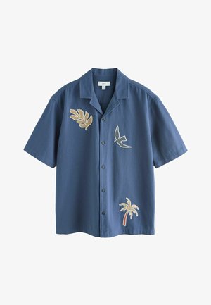 Next, REGULAR FIT - PRINT SHORT SLEEVE SHIRT . - Ing - navy palm