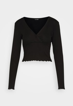 Monki Pikkade varrukatega topp - black