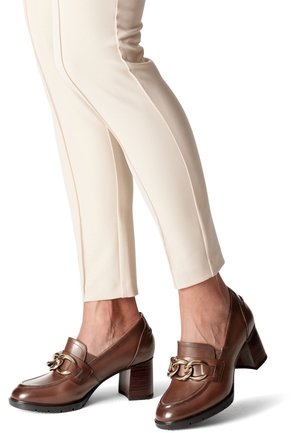 Tamaris COMFORT TROTTEUR - Platform heels - cognac