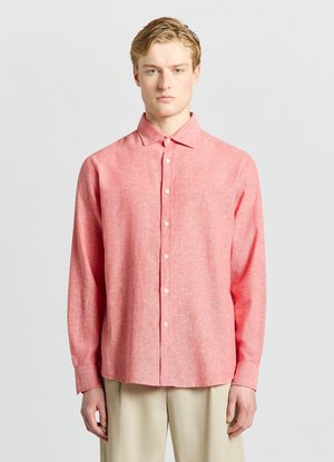 Calliope, CAMICIA TINTA UNITA - Hemd - corallo melange
