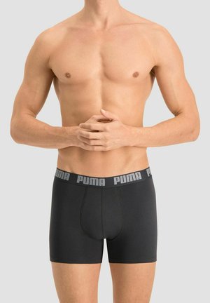 Puma 10ER PACK  - Kurze Boxershorts - dark grey mel black
