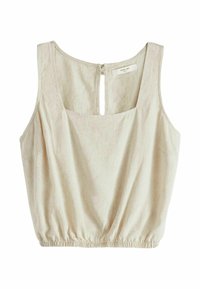 Next SQUARE NECK - Bluse - natural